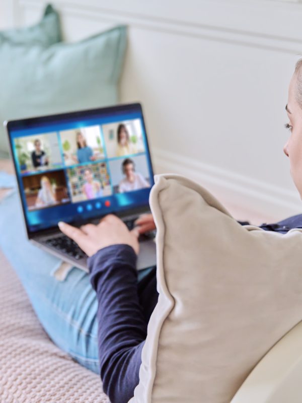 Remote learner attending a live training broadcast