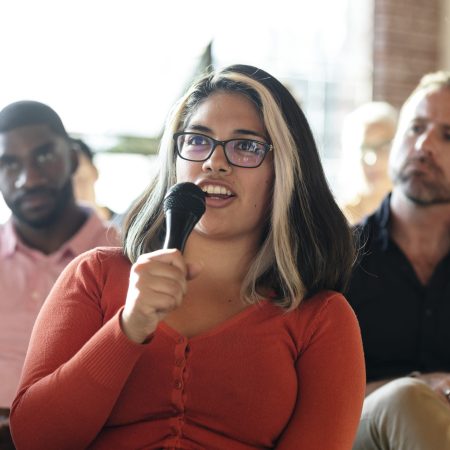 Staff can ask questions directly to senior management at a live-streamed staff town hall